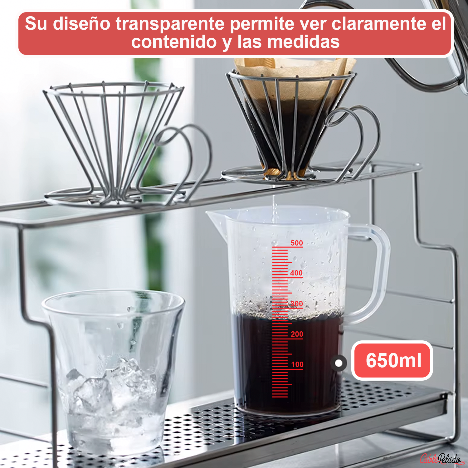 Jarra De Plástico Medidora 1300 Ml  Transparente