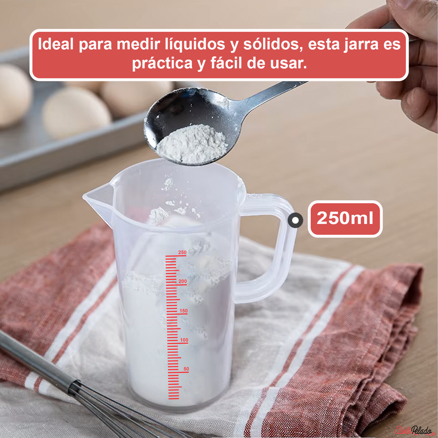 Jarra De Plástico Medidora 1300 Ml  Transparente