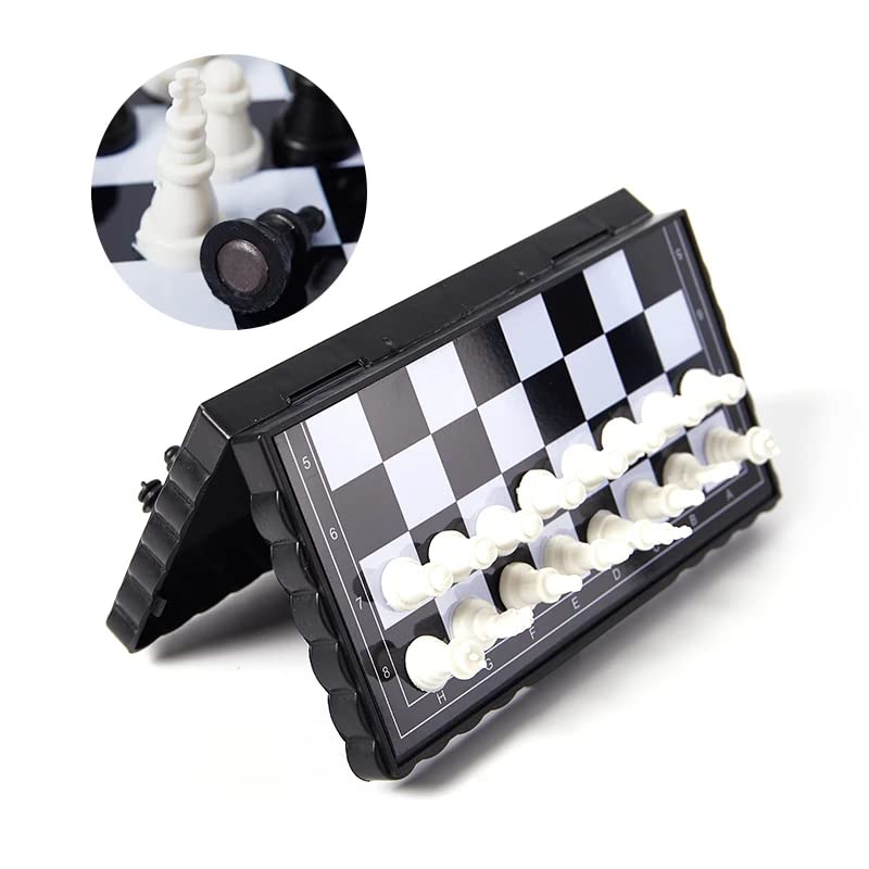 Juego Ajedrez Magnético 20x20  blanco-negro