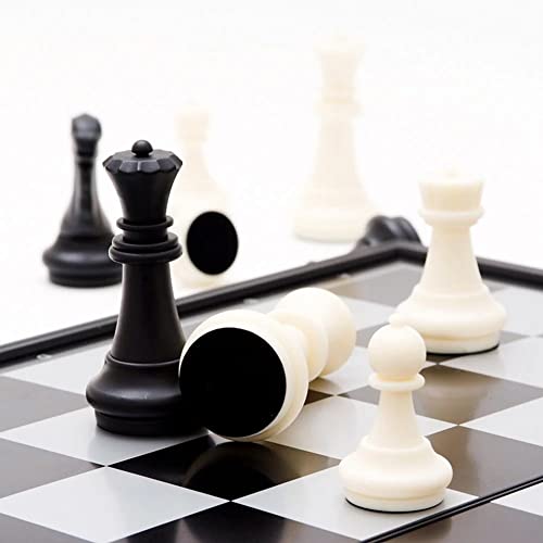 Juego Ajedrez Magnético 20x20  blanco-negro