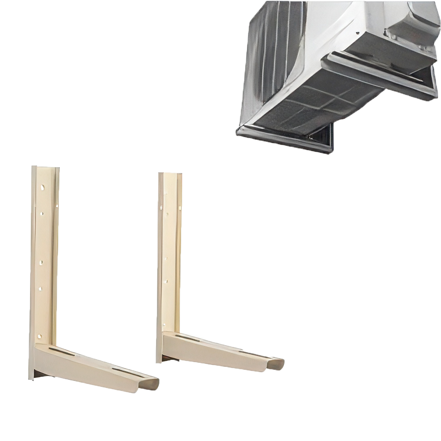 Juego soportes escuadras 500x450 pack antivibradores aire acondicionado