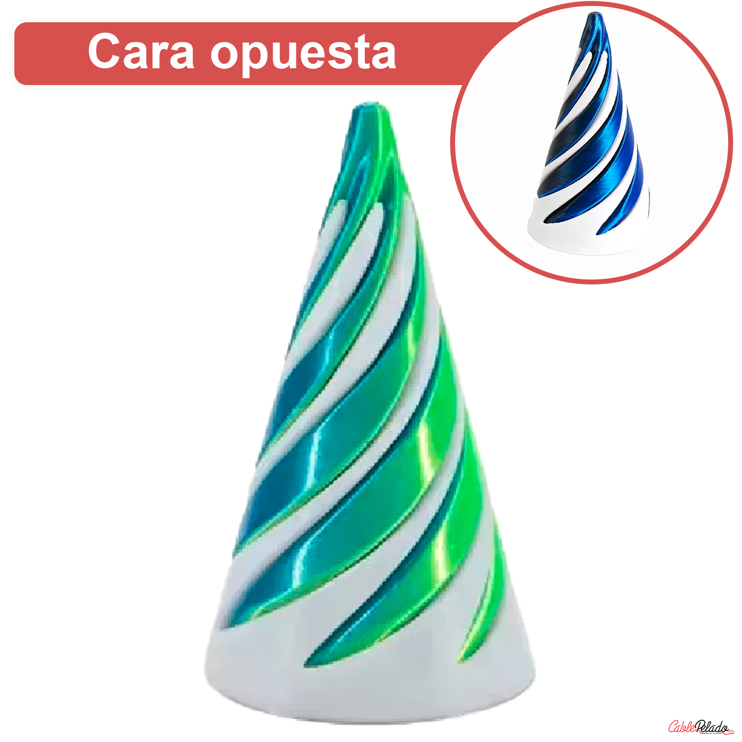 Juguete De Cono En espiral Impreso En 3D