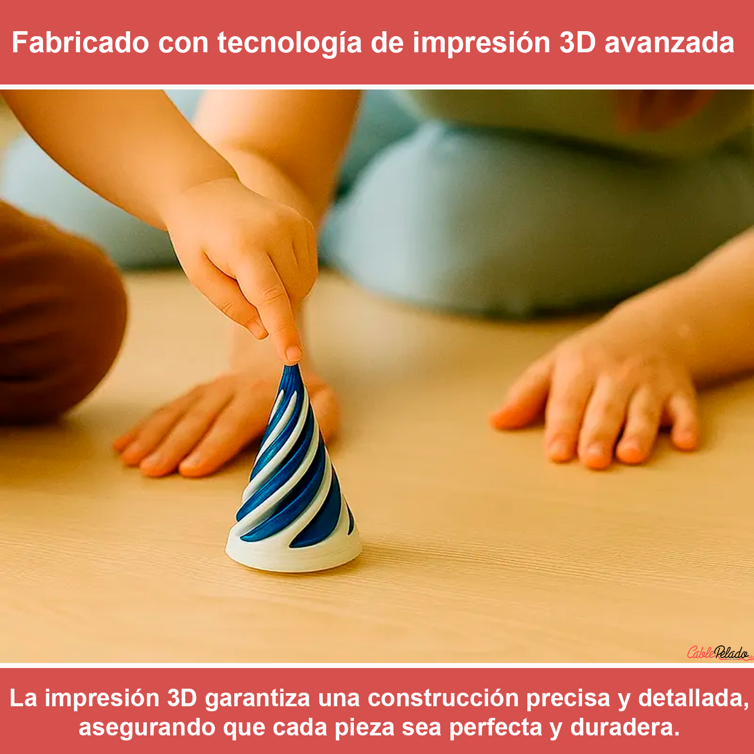 Juguete De Cono En espiral Impreso En 3D
