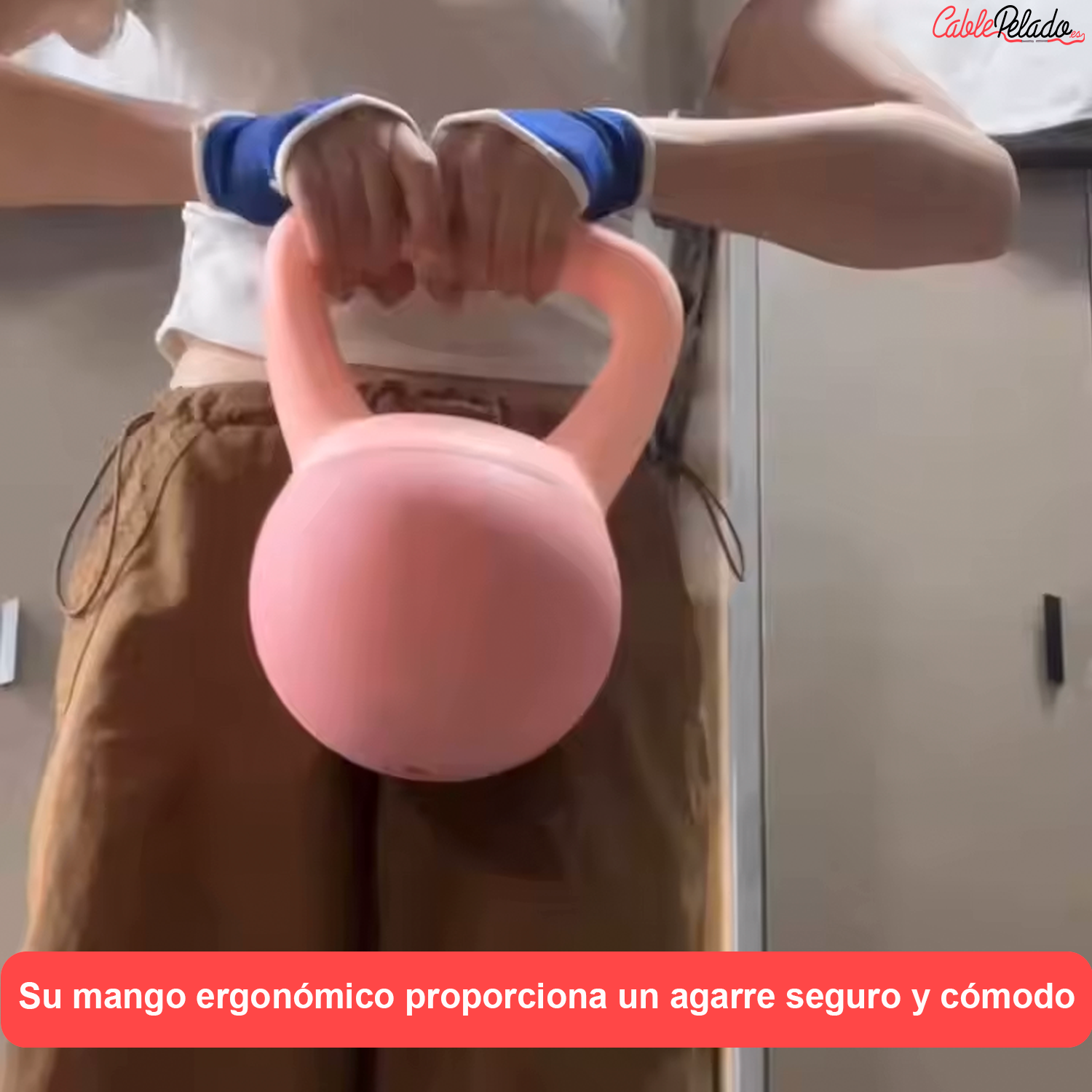 Kettlebell Pesa rusa 4KG  Rosa claro