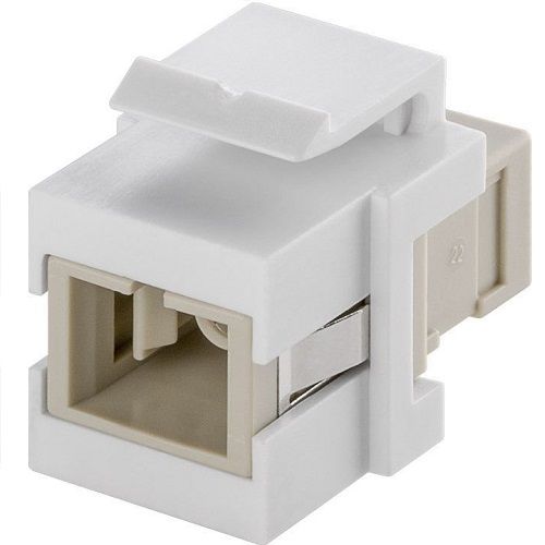 Keystone de fibra optica SC-Simplex  Blanco