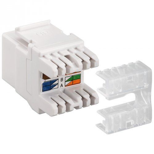 Keystone RJ45 hembra a TB110 Cat 6 UTP  Blanco