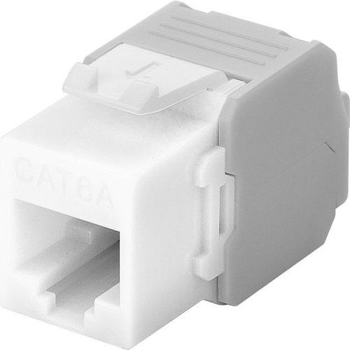 Keystone RJ45 hembra a TIA 568A/B Cat 6 UTP  Blanco