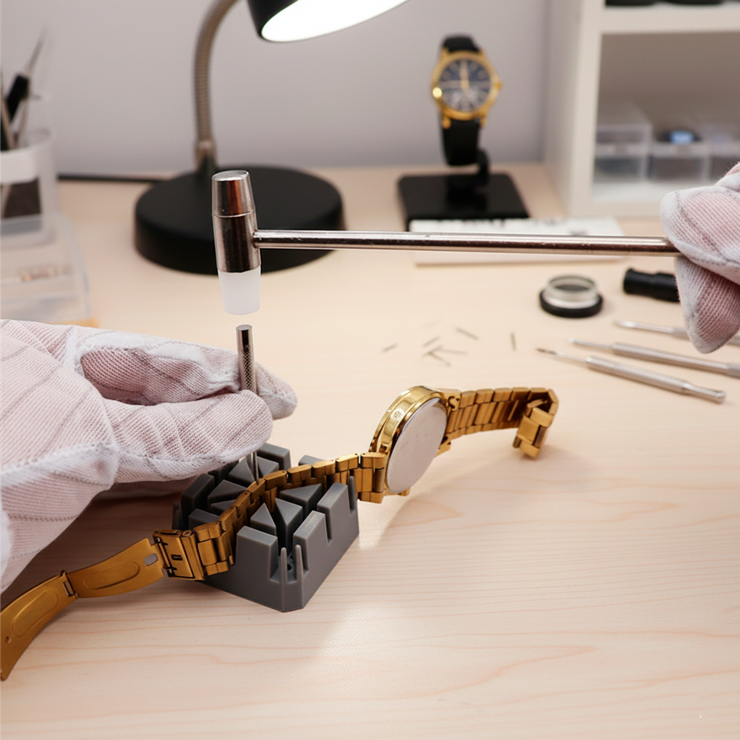 Kit 16 herramientas de relojero para reparar reloj