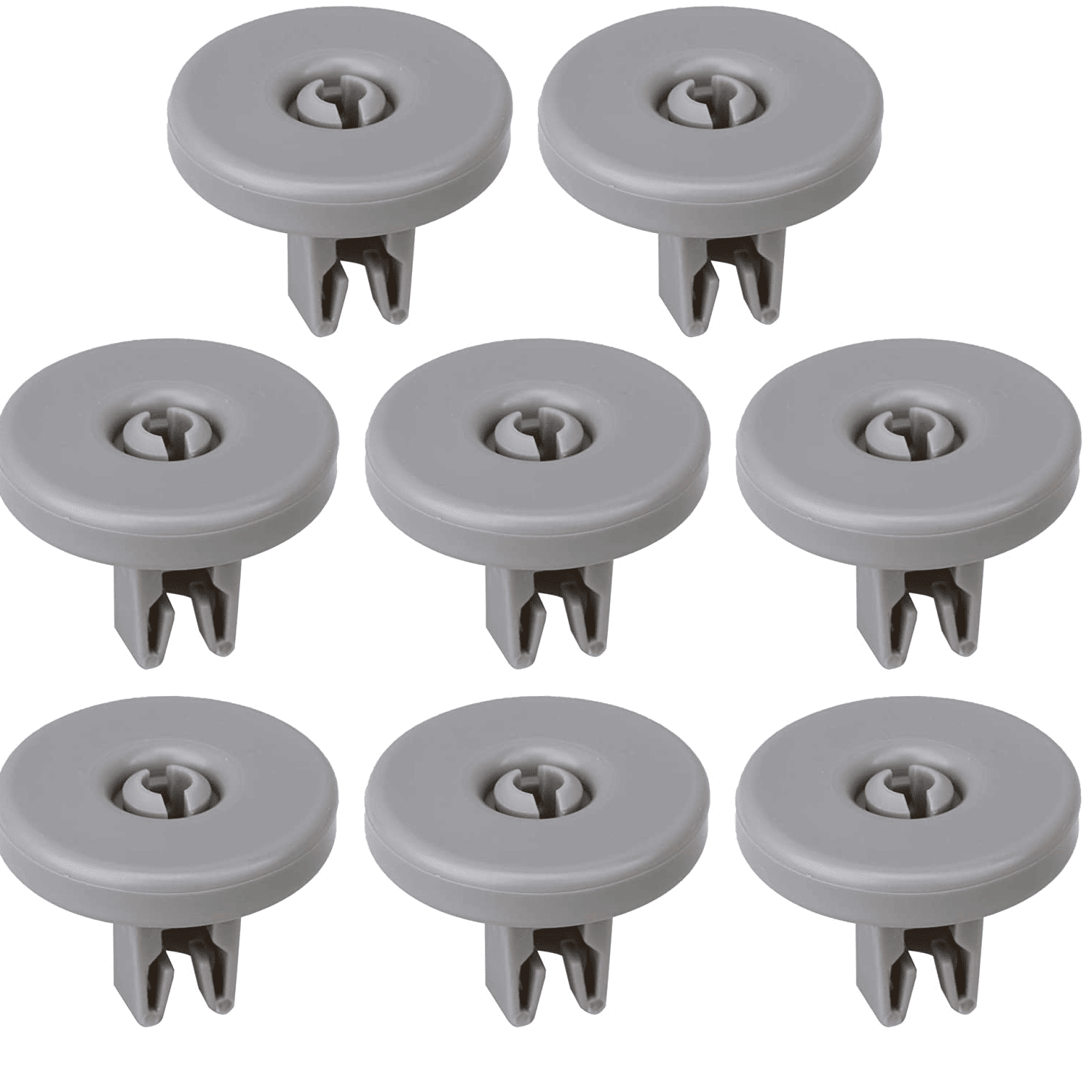 Kit de ruedas para cesto inferior de lavavajillas (8 uds)  Gris