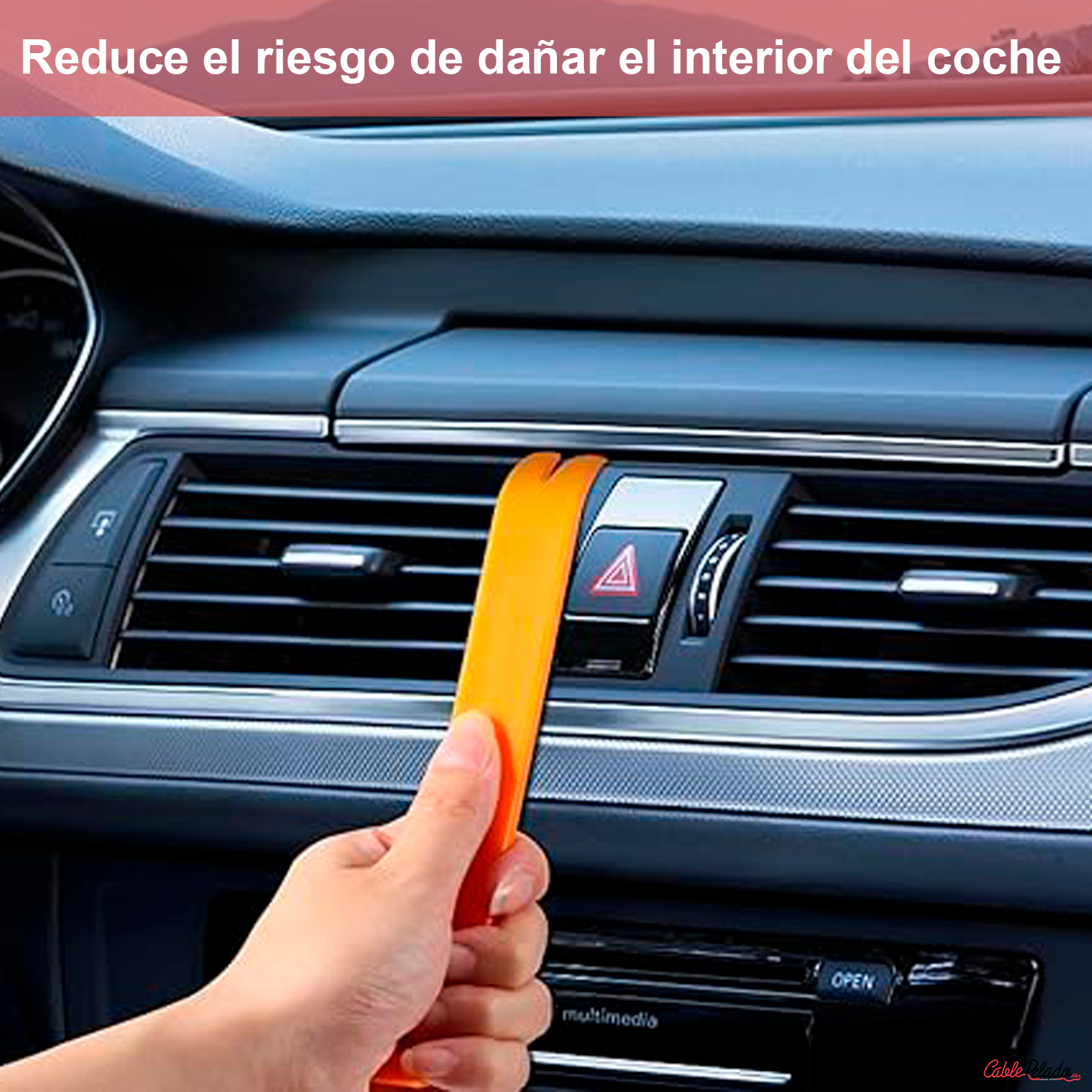 Kit herramientas desmontar salpicadero radio coche