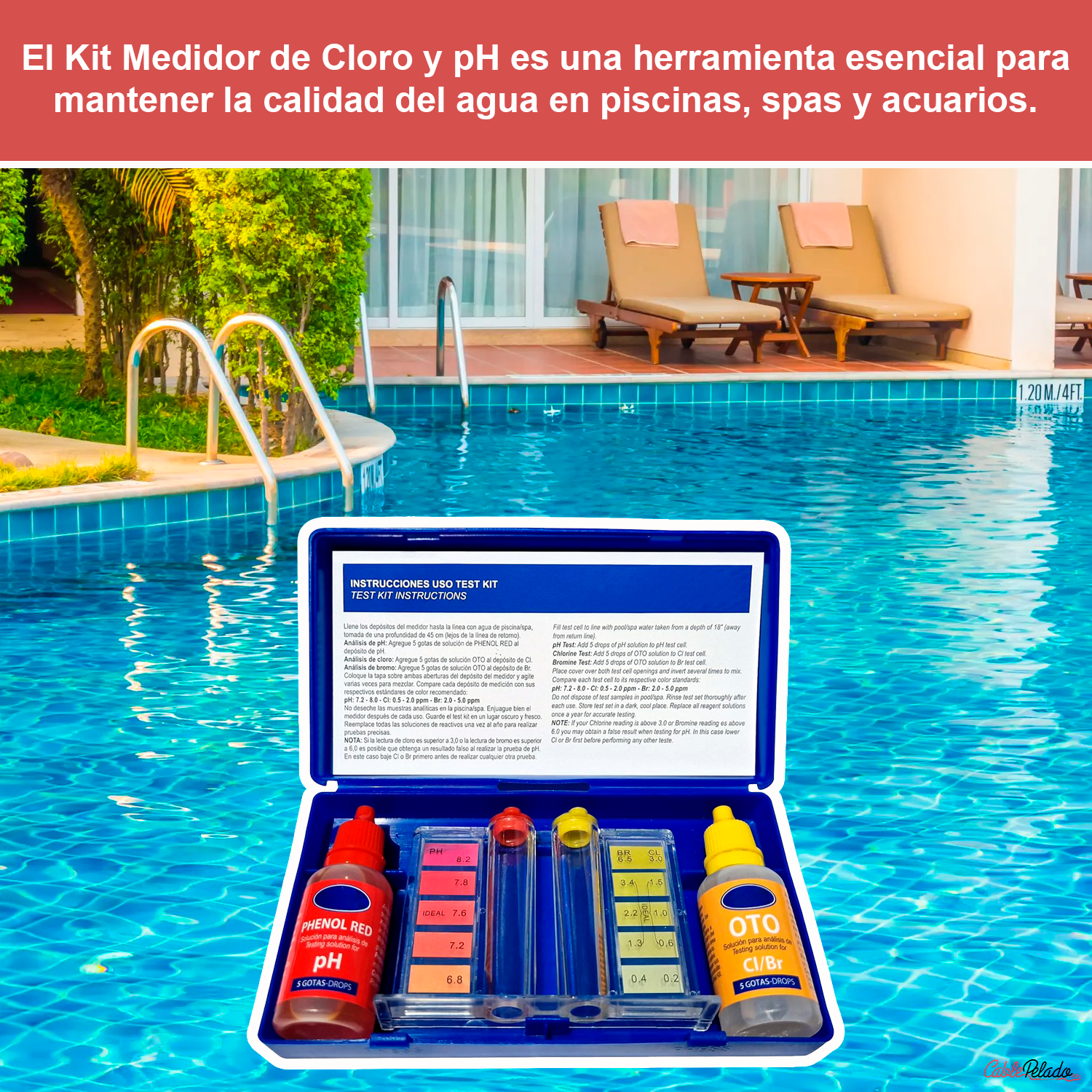 Kit Medidor De Cloro Y PH