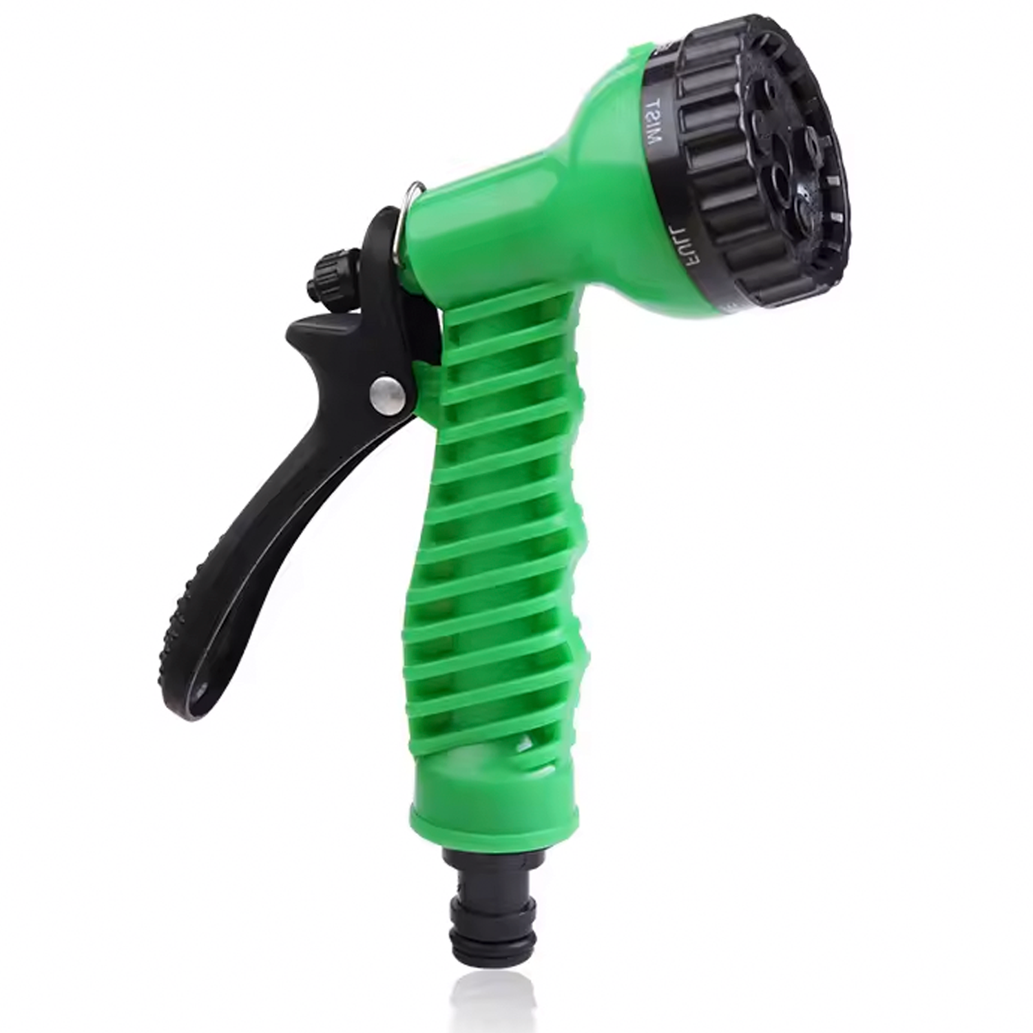 Kit Pistola De Riego Regulable Con 3 Adaptadores  Verde