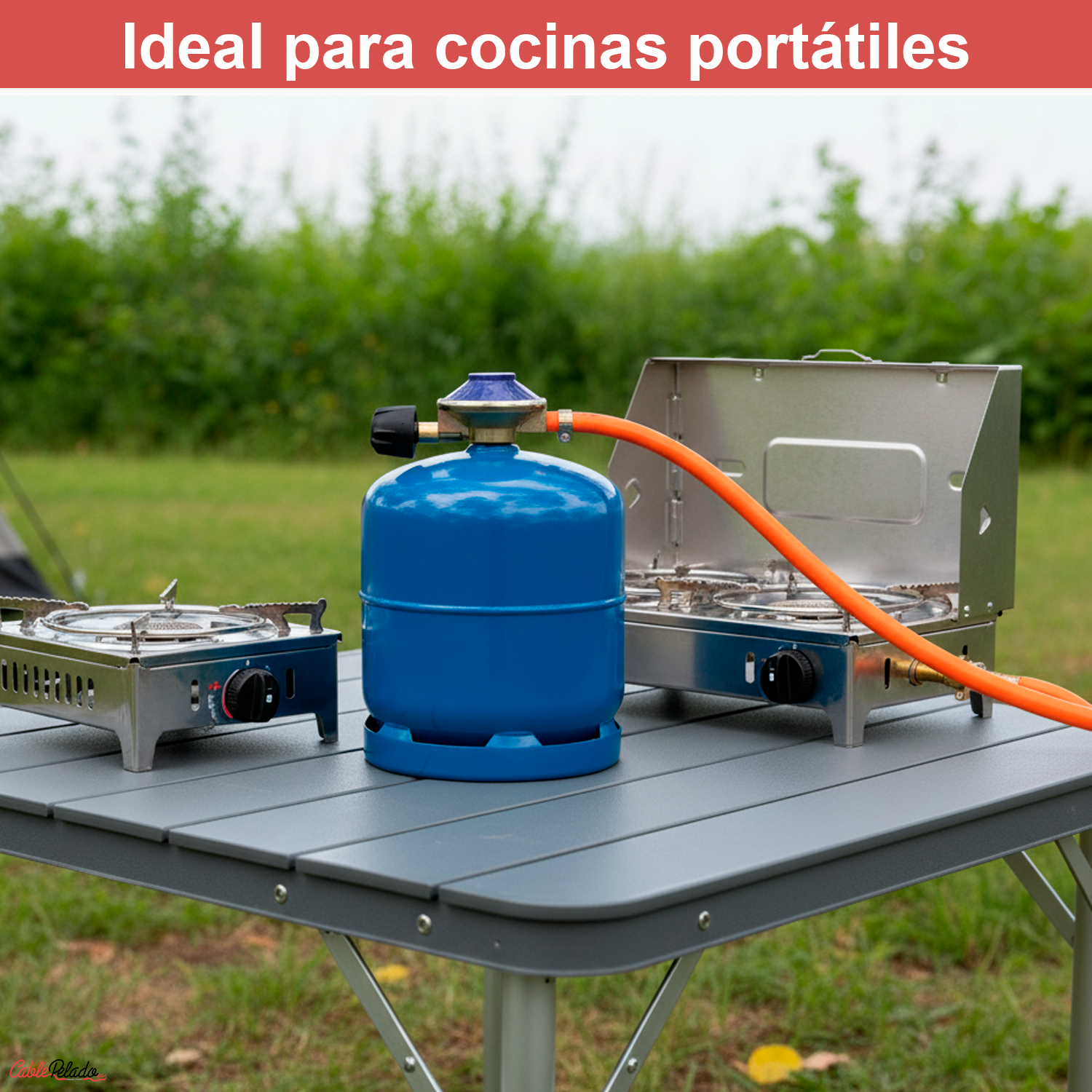 Kit Regulador De Gas Para Bombona Camping Y Tubo 1.5 Metros