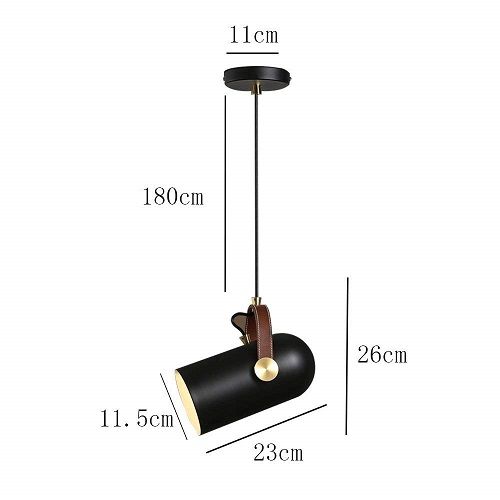 Lampara colgante Spotlights E27  Negro