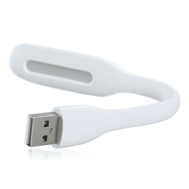 Lampara led flexible USB para portatil  Blanco