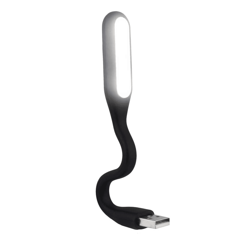 Lampara led flexible USB para portatil  Negro