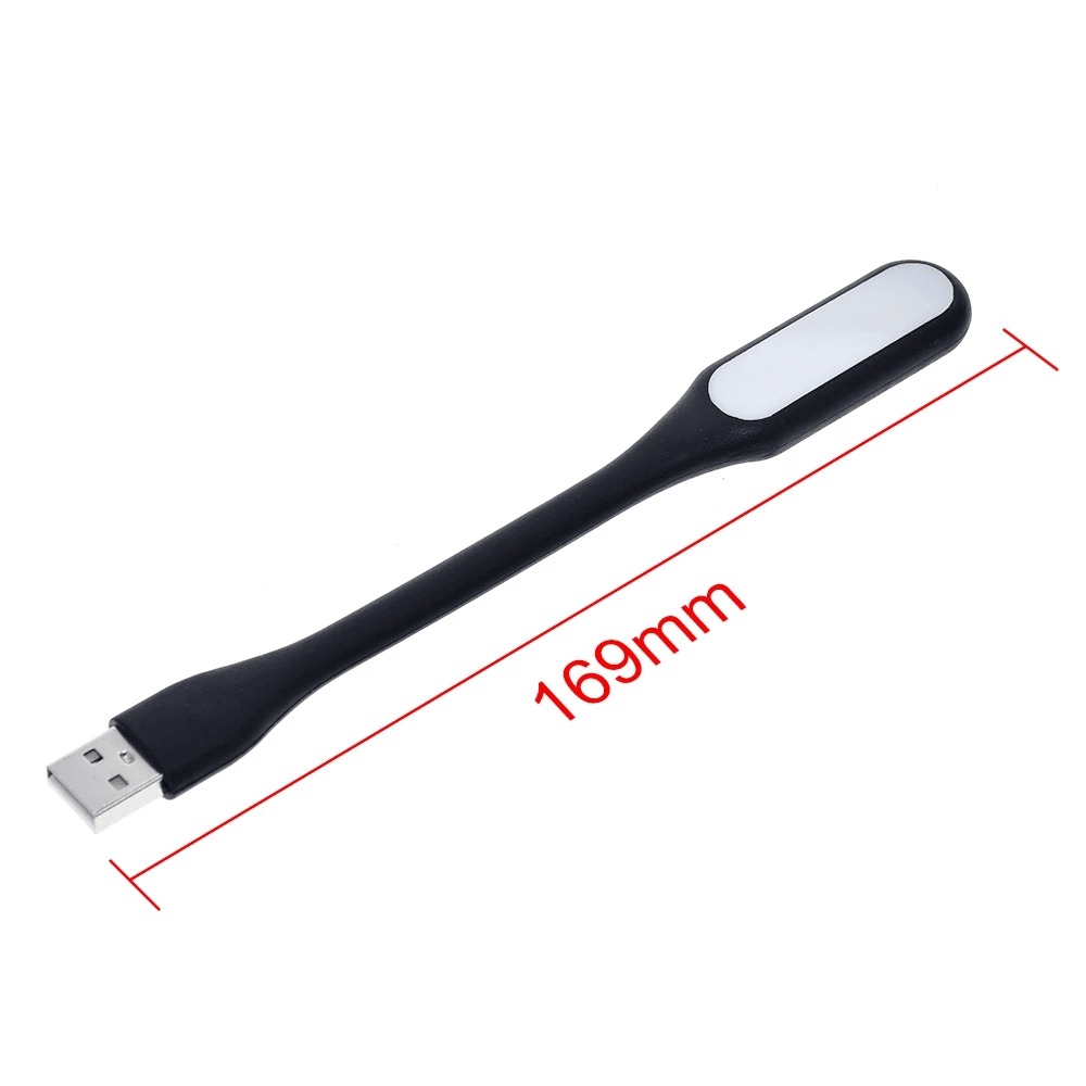 Lampara led flexible USB para portatil  Negro