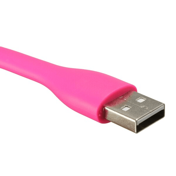 Lampara led flexible USB para portatil  Rosa