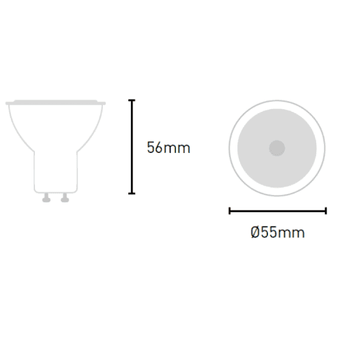 Lampara LED GU10 Dicroica Luz Neutra    5W