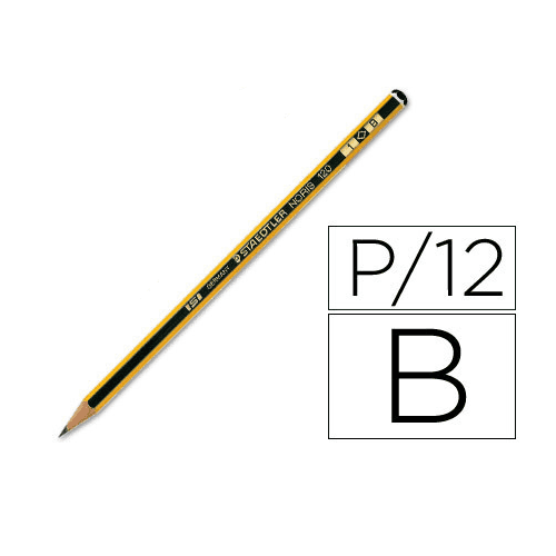 Lapiz noris Staedtler n1 B  Negro