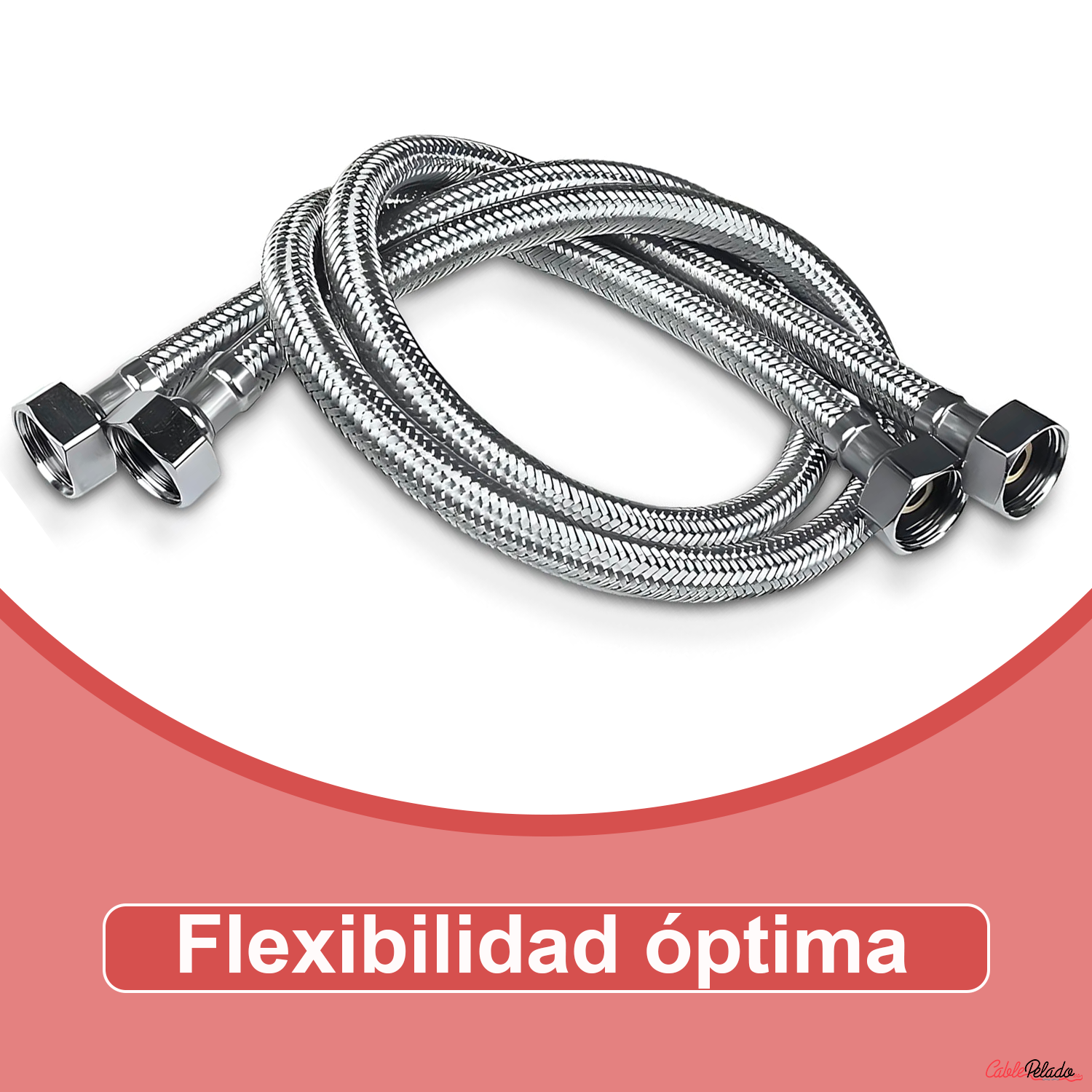 Latiguillo Flexible Hembra Pack 2 Uds 50 cm