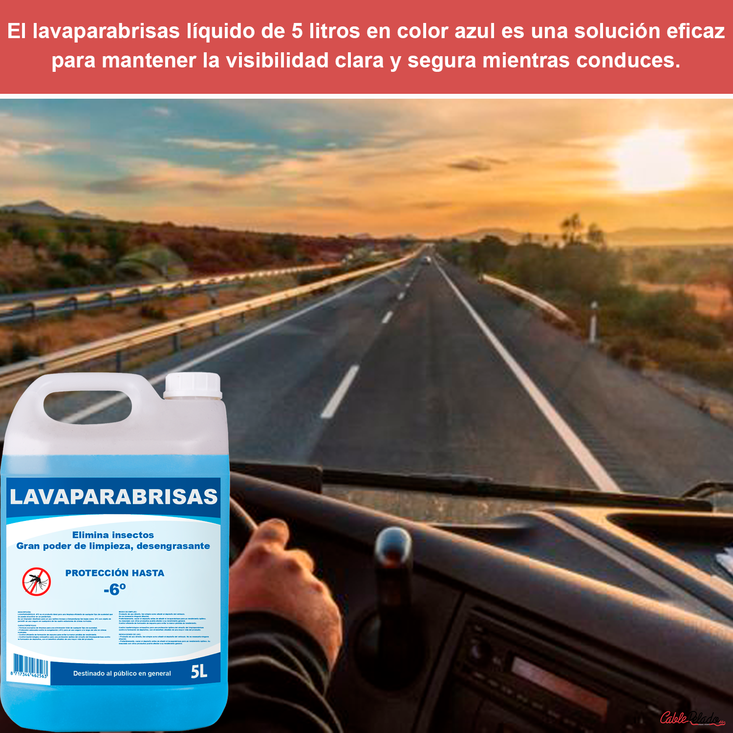Lavaparabrisas Liquido 5 Litros Azul