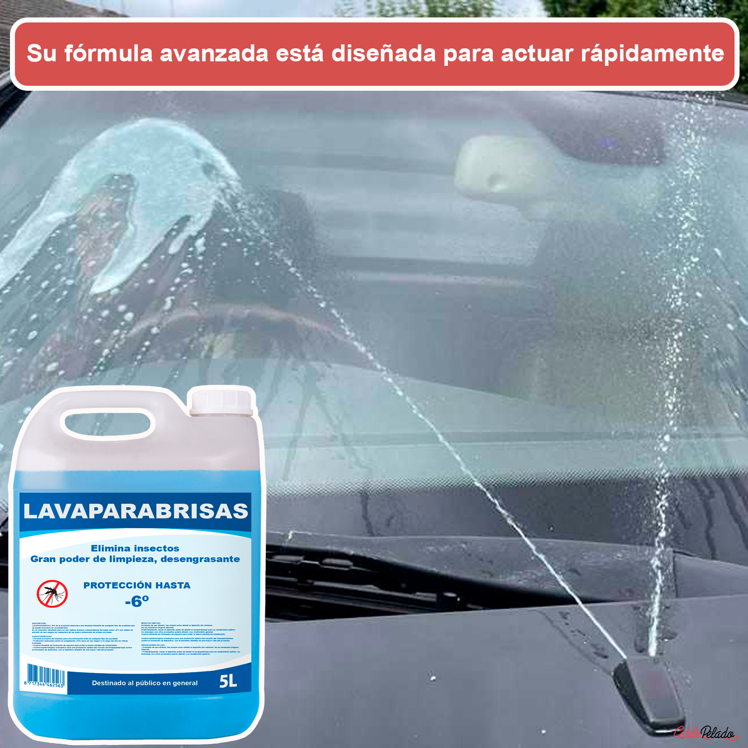 Lavaparabrisas Liquido 5 Litros Azul