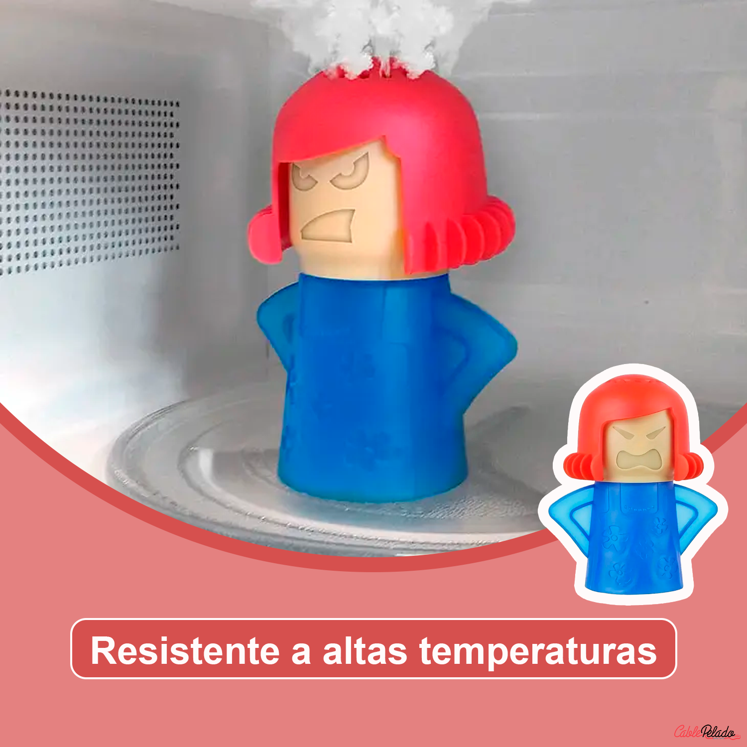 Limpiador De Microondas A Vapor  Azul