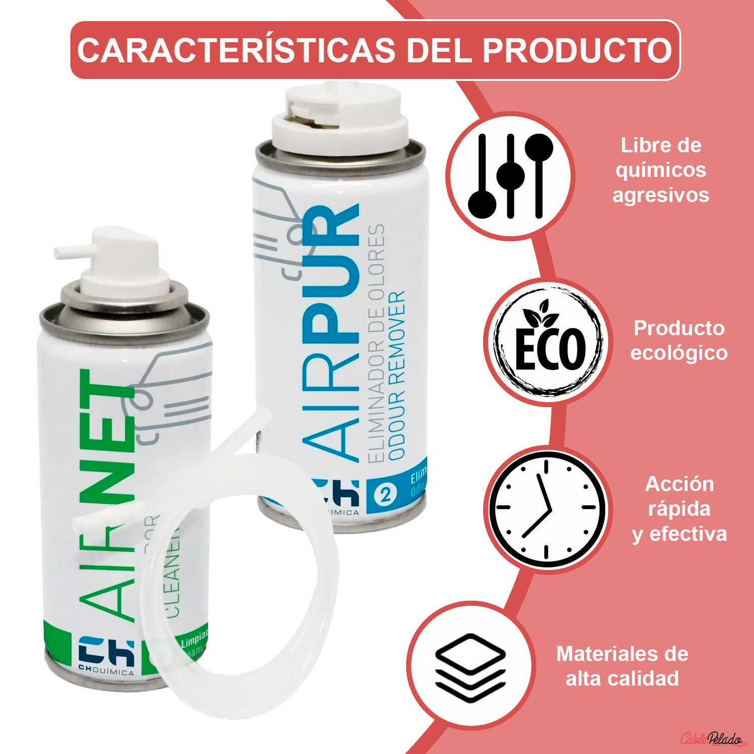 KIT AIRNET+ AIRPUR A/A Coche 100 ml