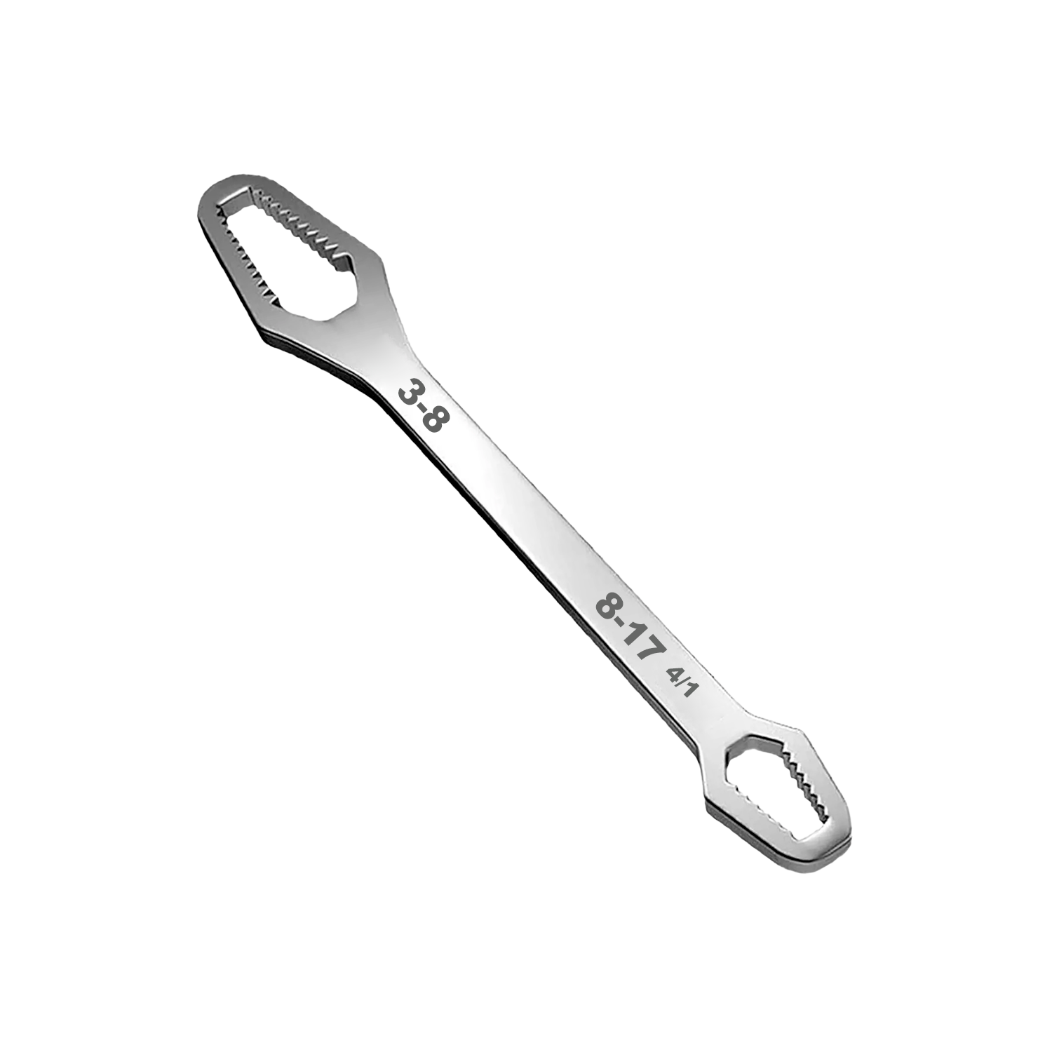 Llave Inglesa de doble extremo 3-8 , 8-17  Plateado