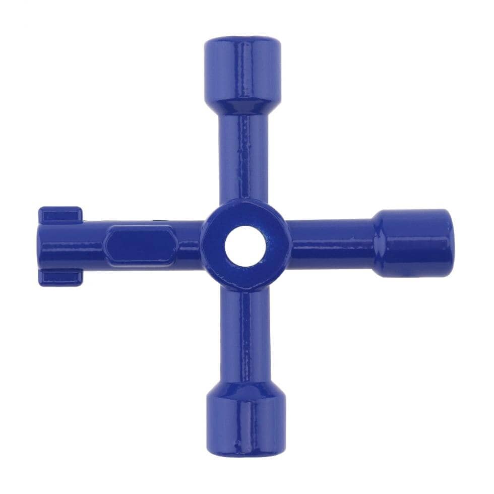 Llave Multifuncional de 4 puntas  Azul