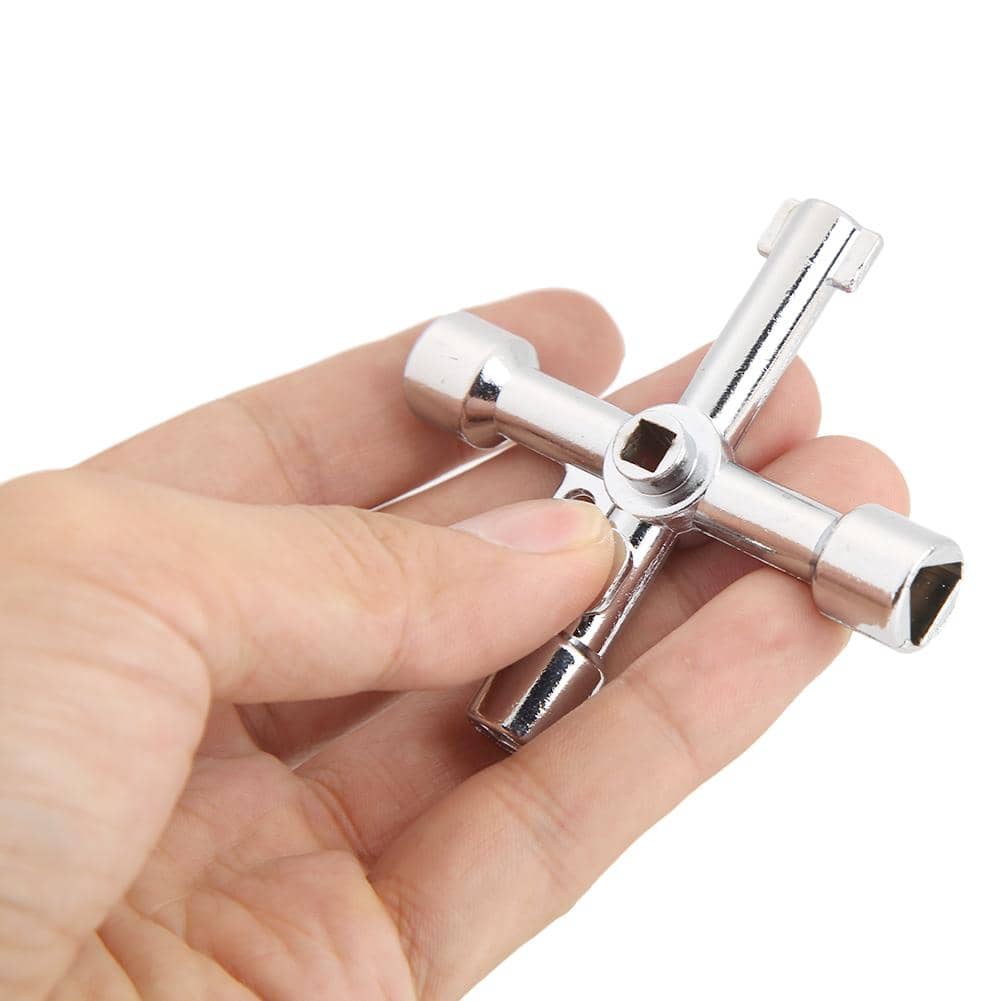 Llave Multifuncional de 4 puntas  Gris