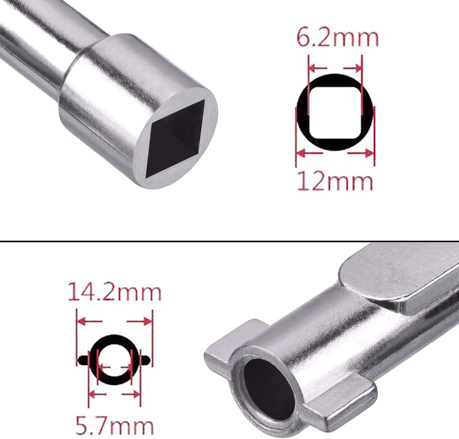 Llave Multifuncional de 4 puntas  Gris