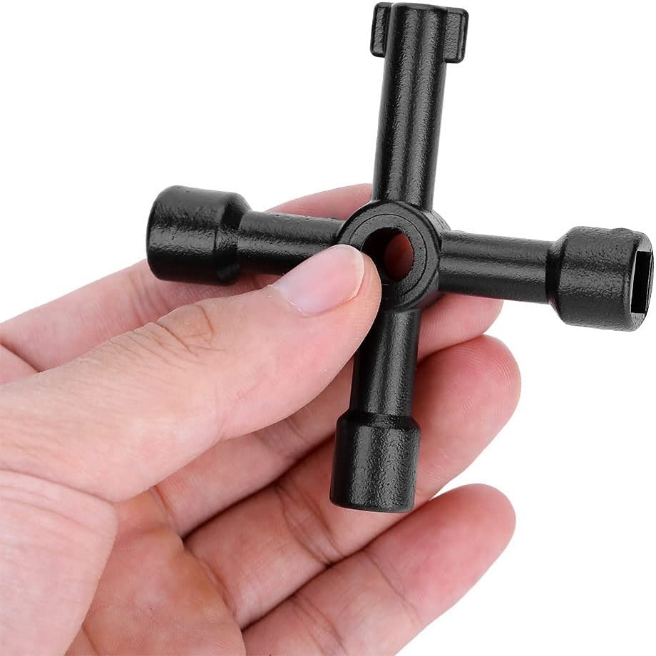 Llave Multifuncional de 4 puntas  Negro