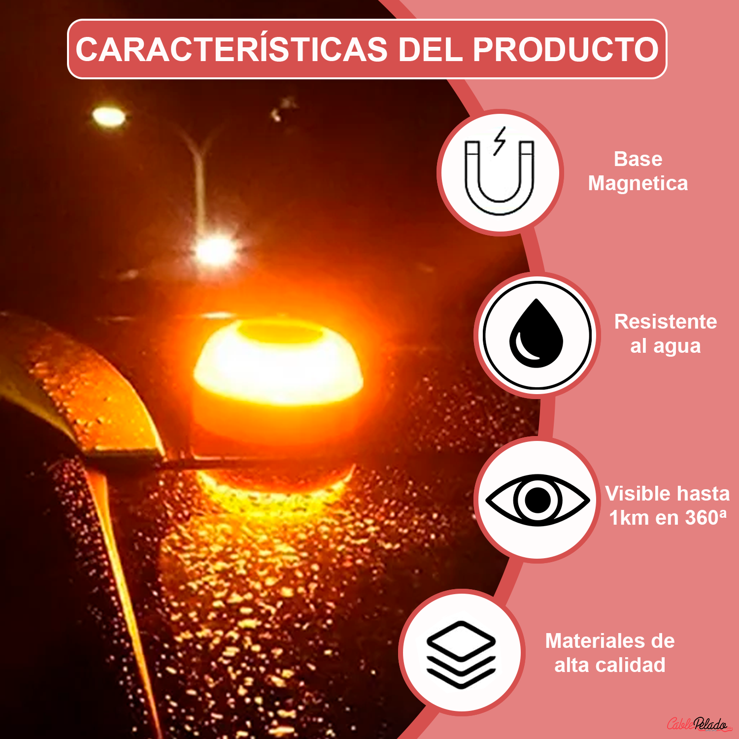 Luz De baliza De Emergencia para coche V16 Sin GPS