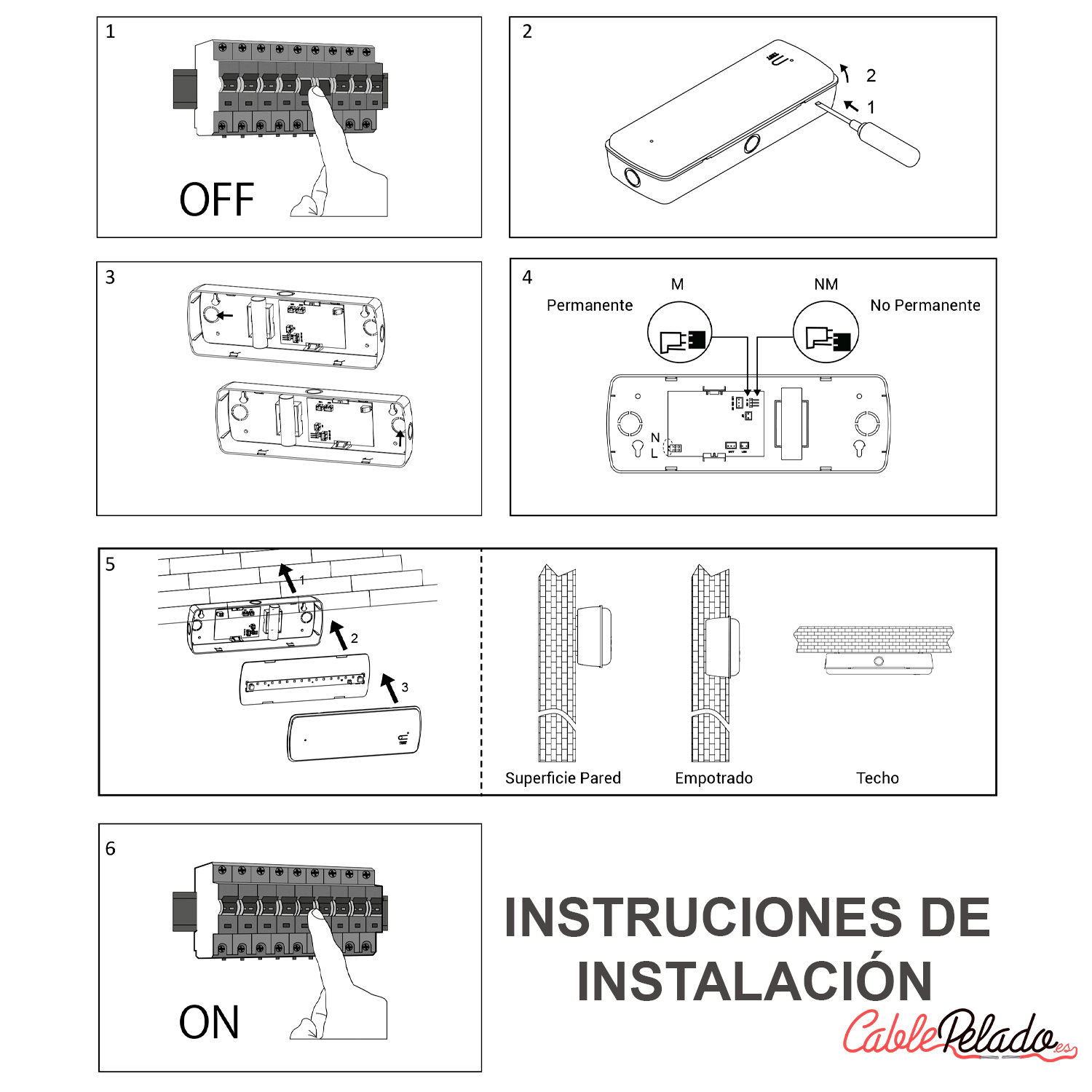 Luz de Emergencia LED 300lm  Blanco