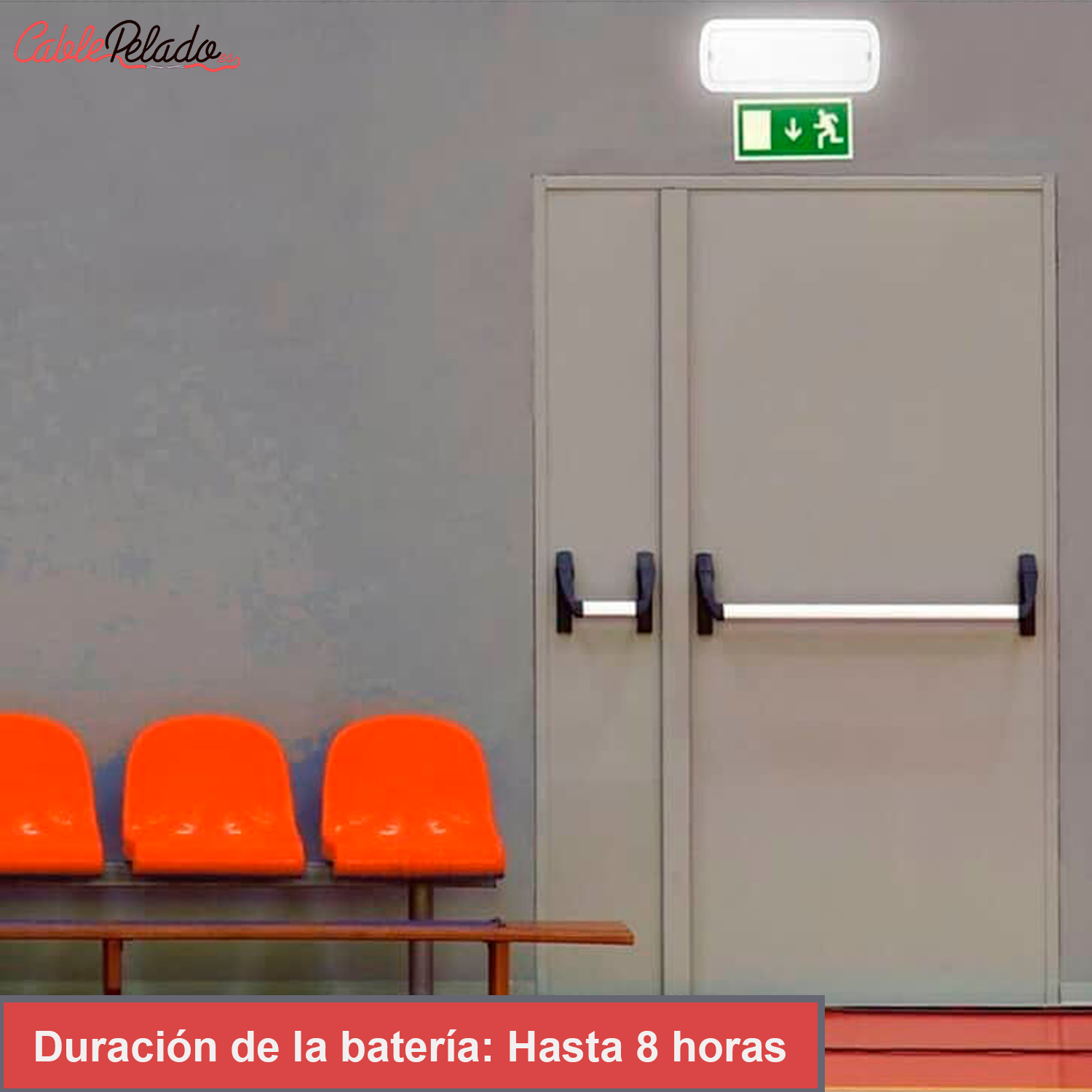 Luz de Emergencia LED 300lm  Blanco