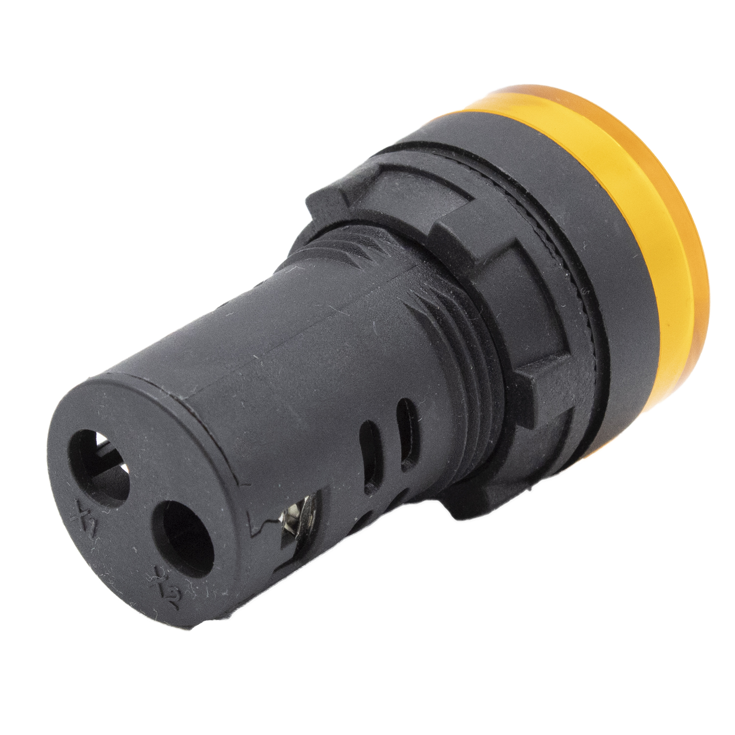 Luz piloto LED de 30 mm para paneles de control 230 VAC  Amarillo