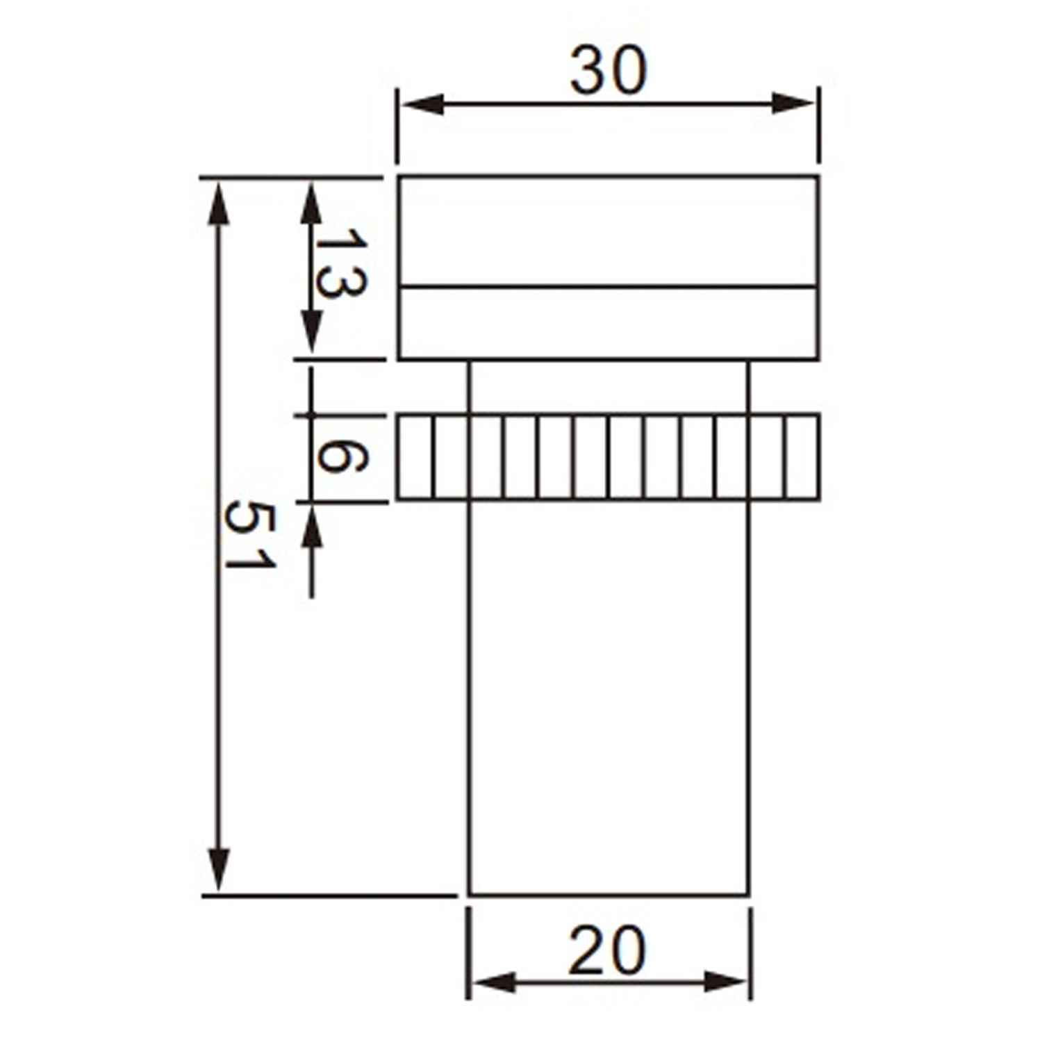 Luz piloto LED de 30 mm para paneles de control 230 VAC  Amarillo