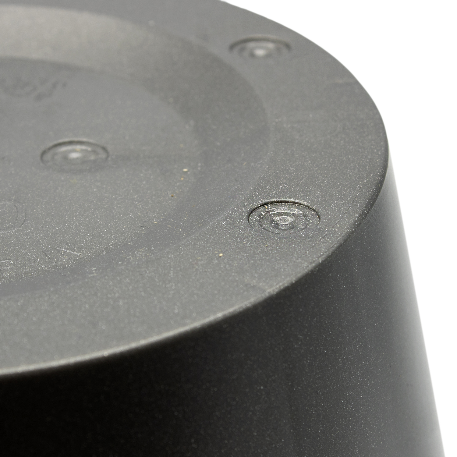 Macetero clasico rendondo de plastico 10 cm Negro