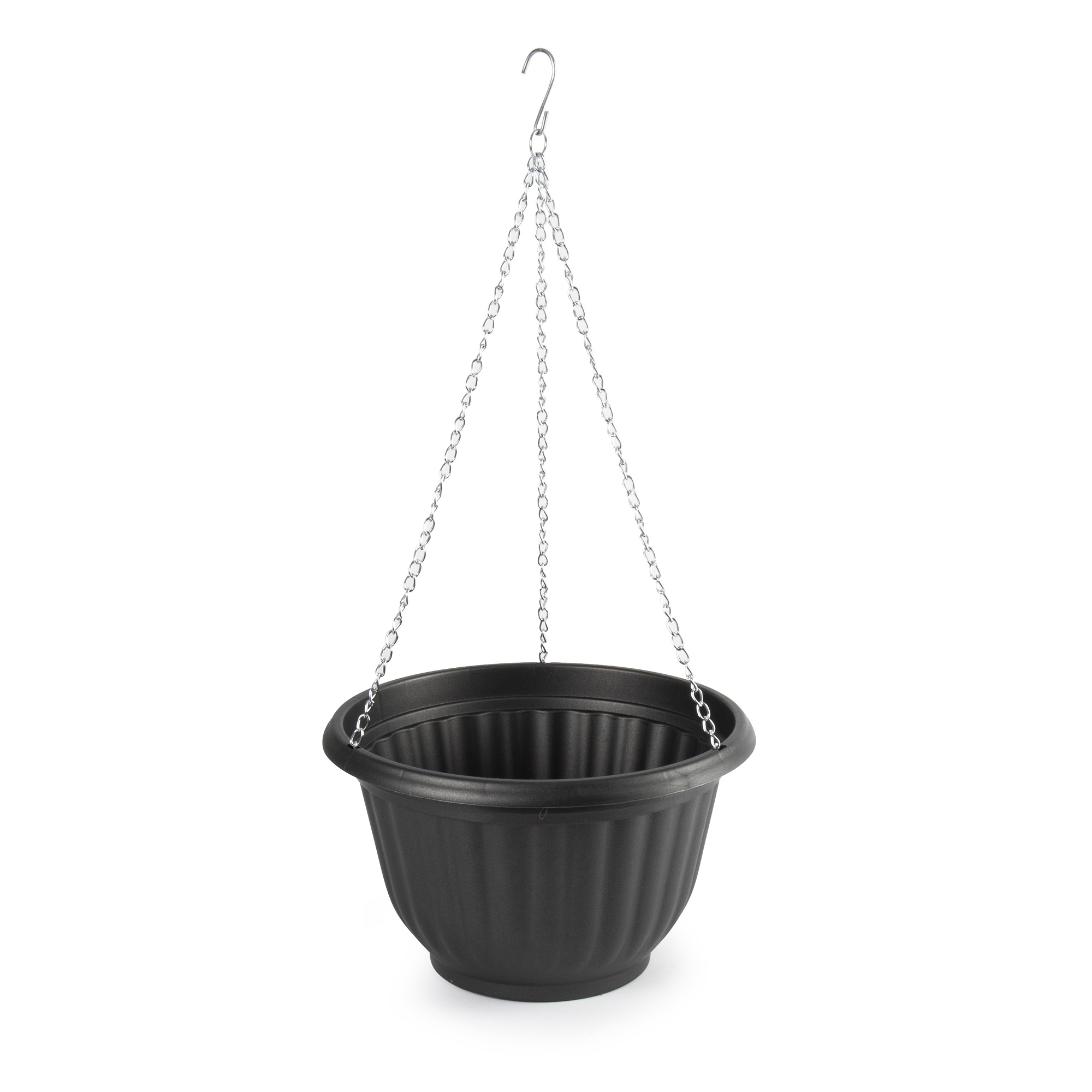 Macetero Colgante de plástico 20 cm Negro