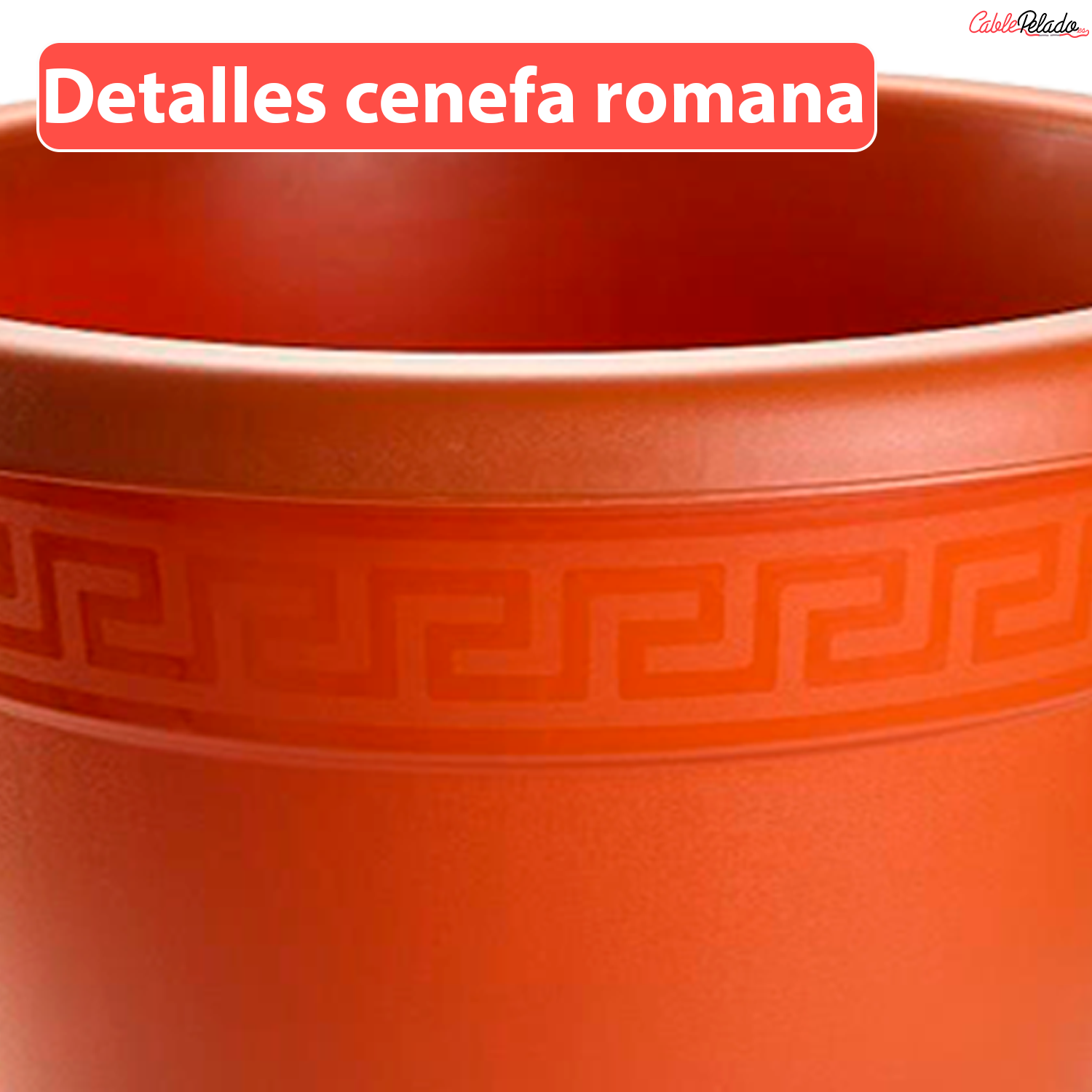 Macetero Redondo De Plastico 30 Cm  Marron