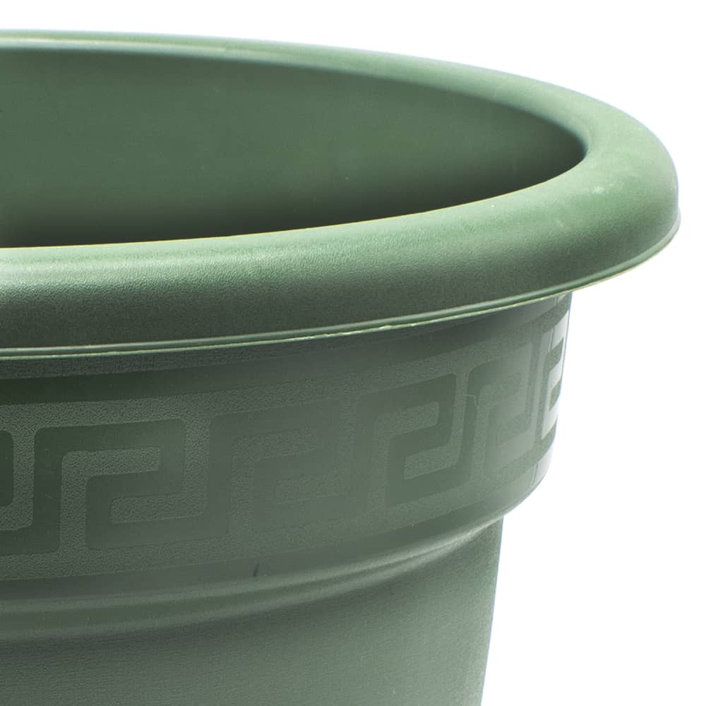 Macetero redondo de plastico 40 cm Verde