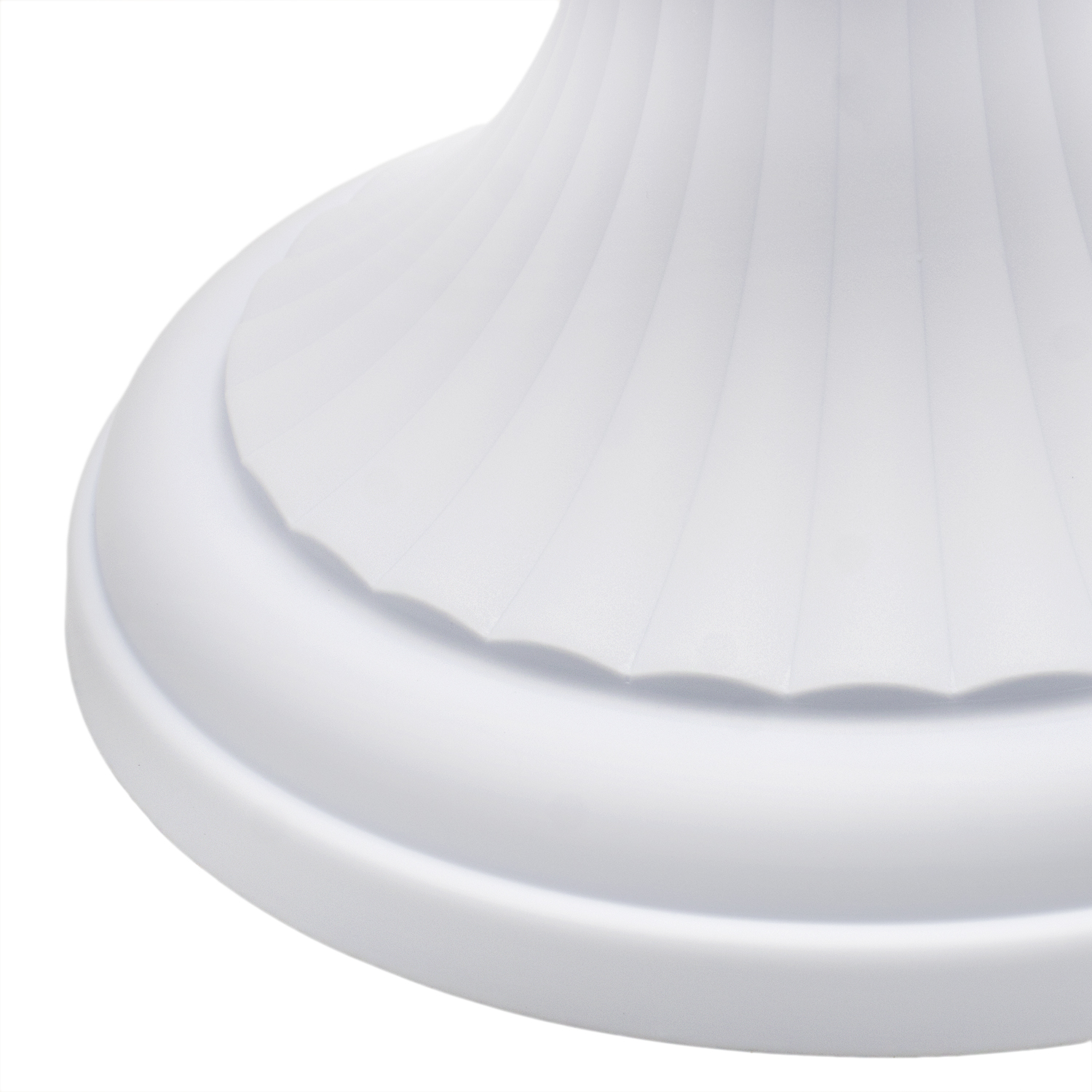 Macetero rendondo copa de plastico 38 cm Blanco