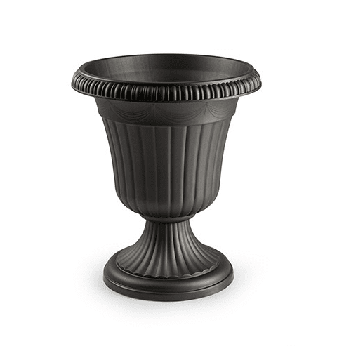 Macetero rendondo copa de plastico 48 cm Negro