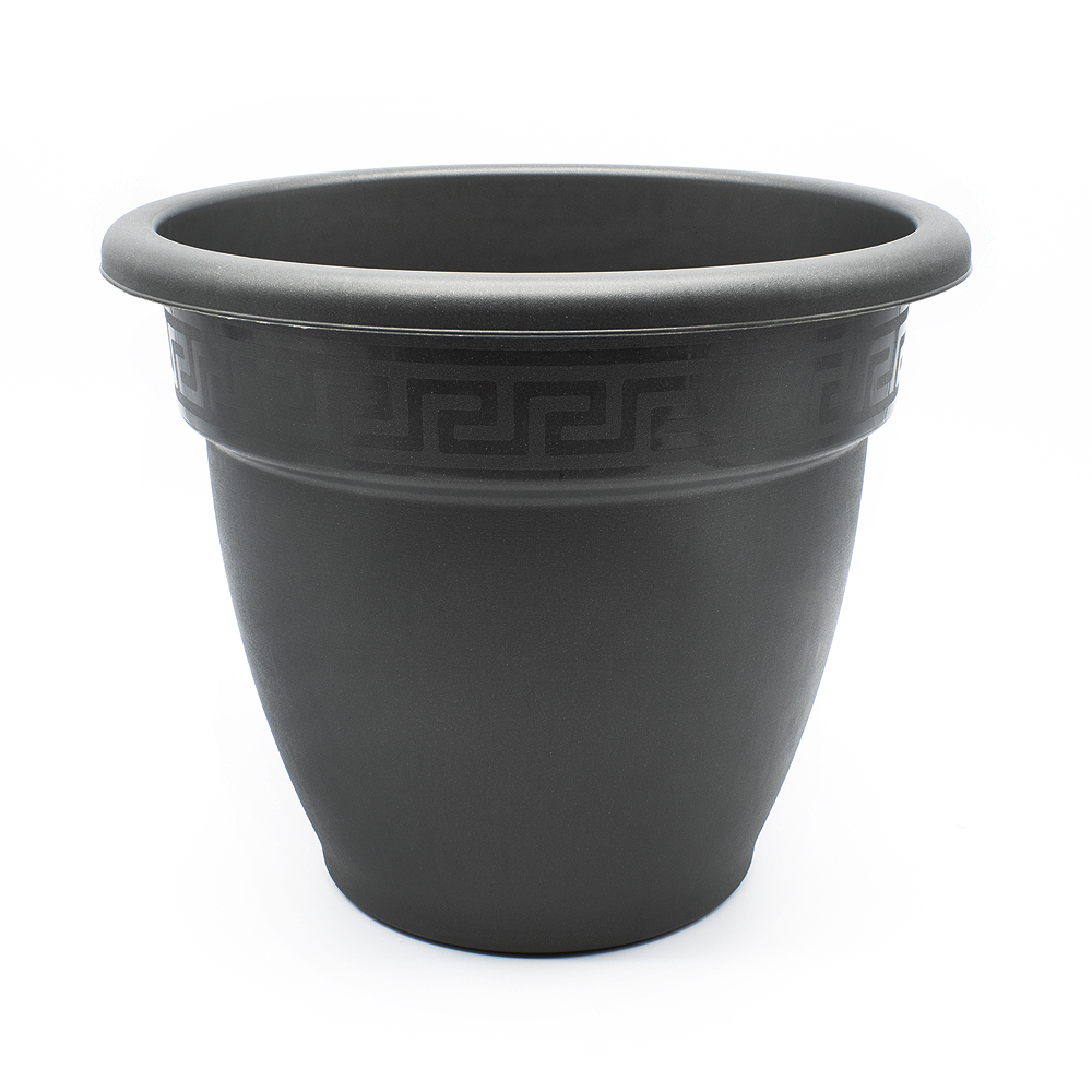 Macetero rendondo de plastico 50 cm Negro