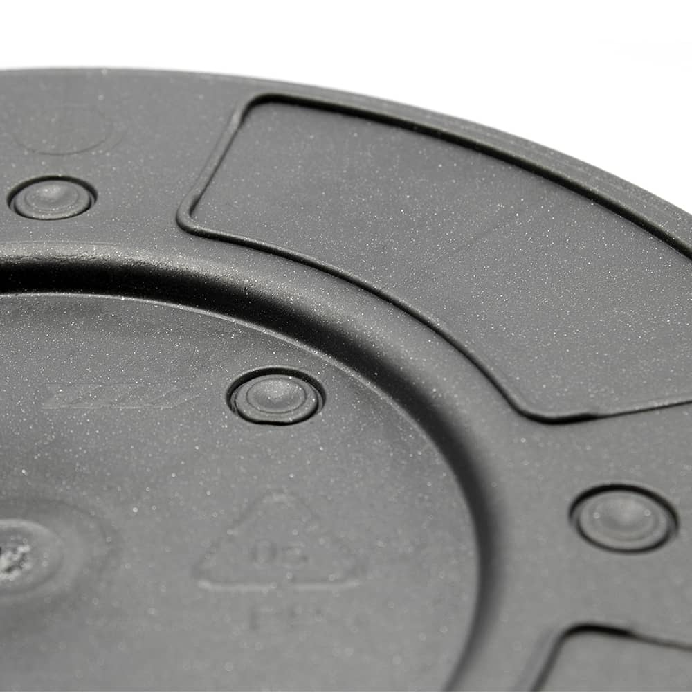 Macetero rendondo de plastico 50 cm Negro