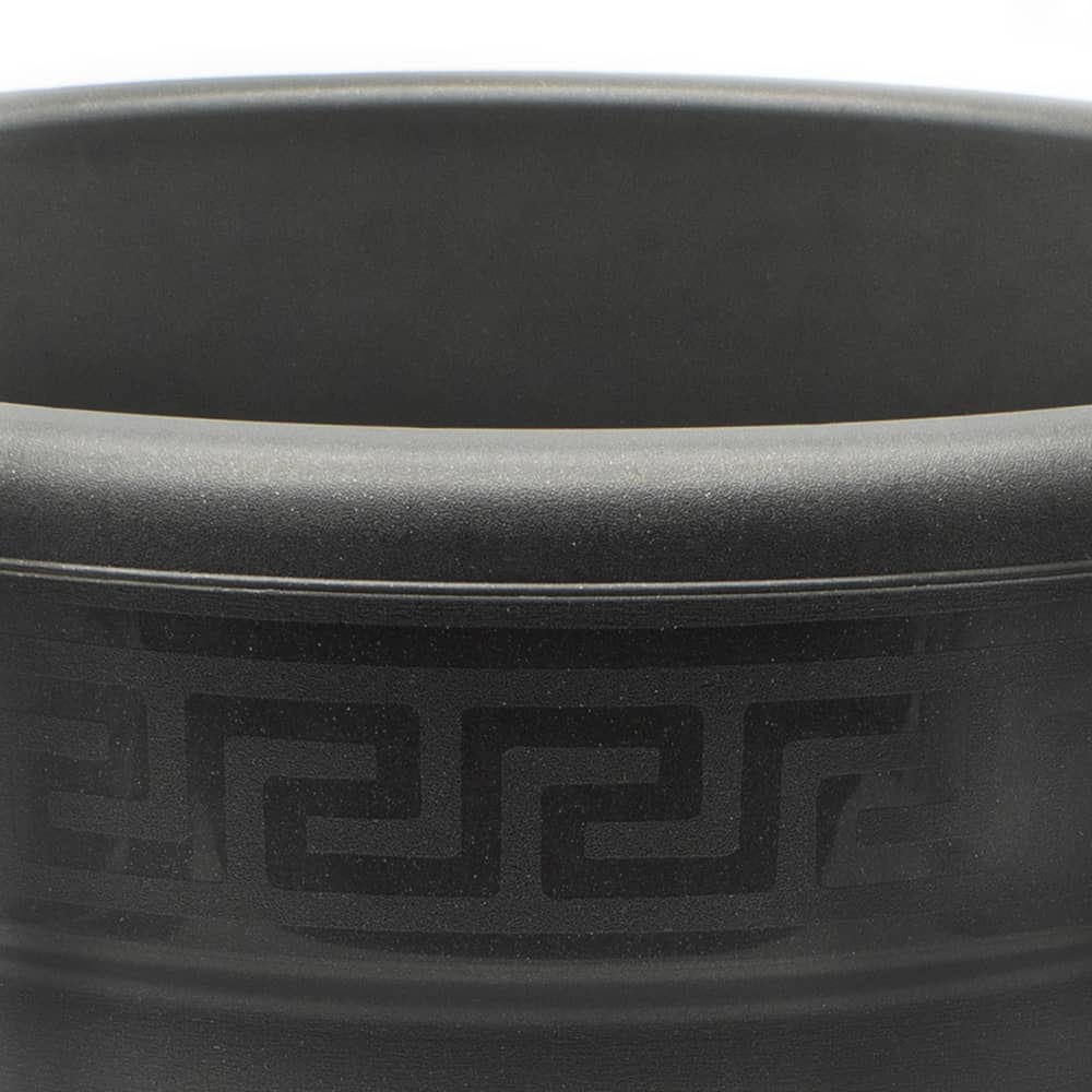 Macetero rendondo de plastico 50 cm Negro
