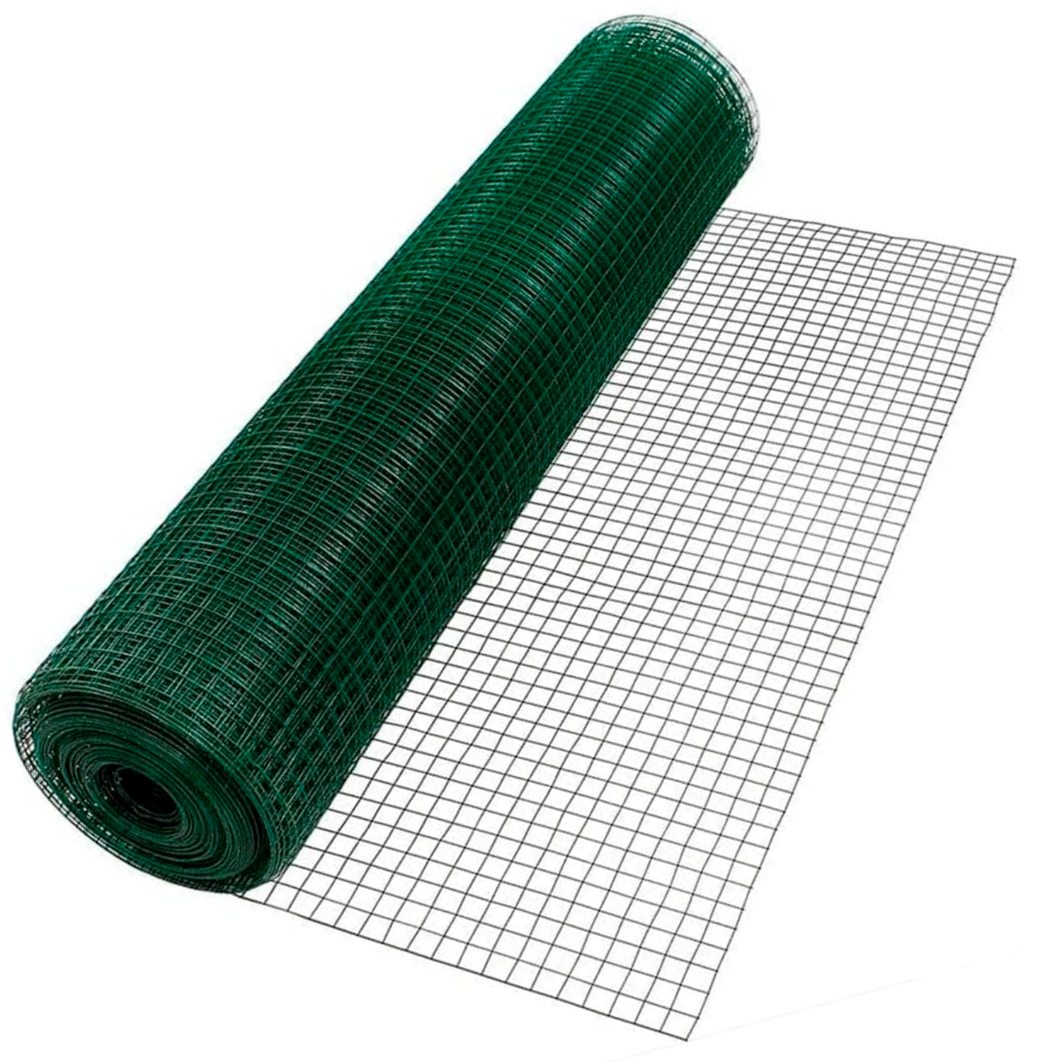 Malla Metálica Plastificada 1x10 Metros  Verde