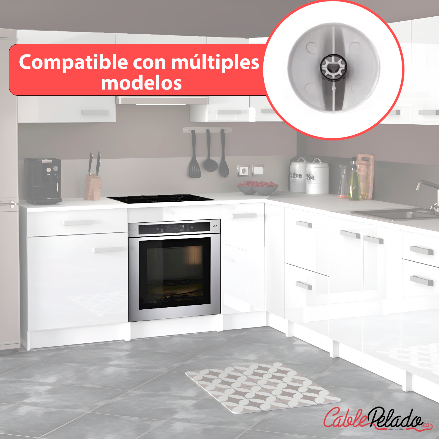 Mando Horno Teka Codigo 83030422  Blanco